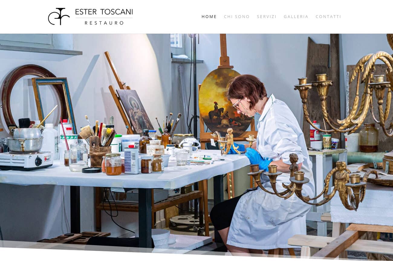 Website Ester Toscani Restauro